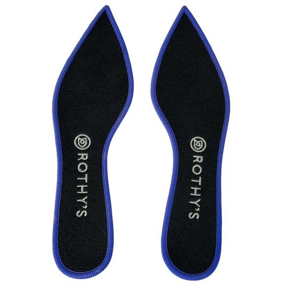 Rothy's Shoes - Rothy’s The Point Replacement Insoles Women’s Size 9.5 Black Blue Trim